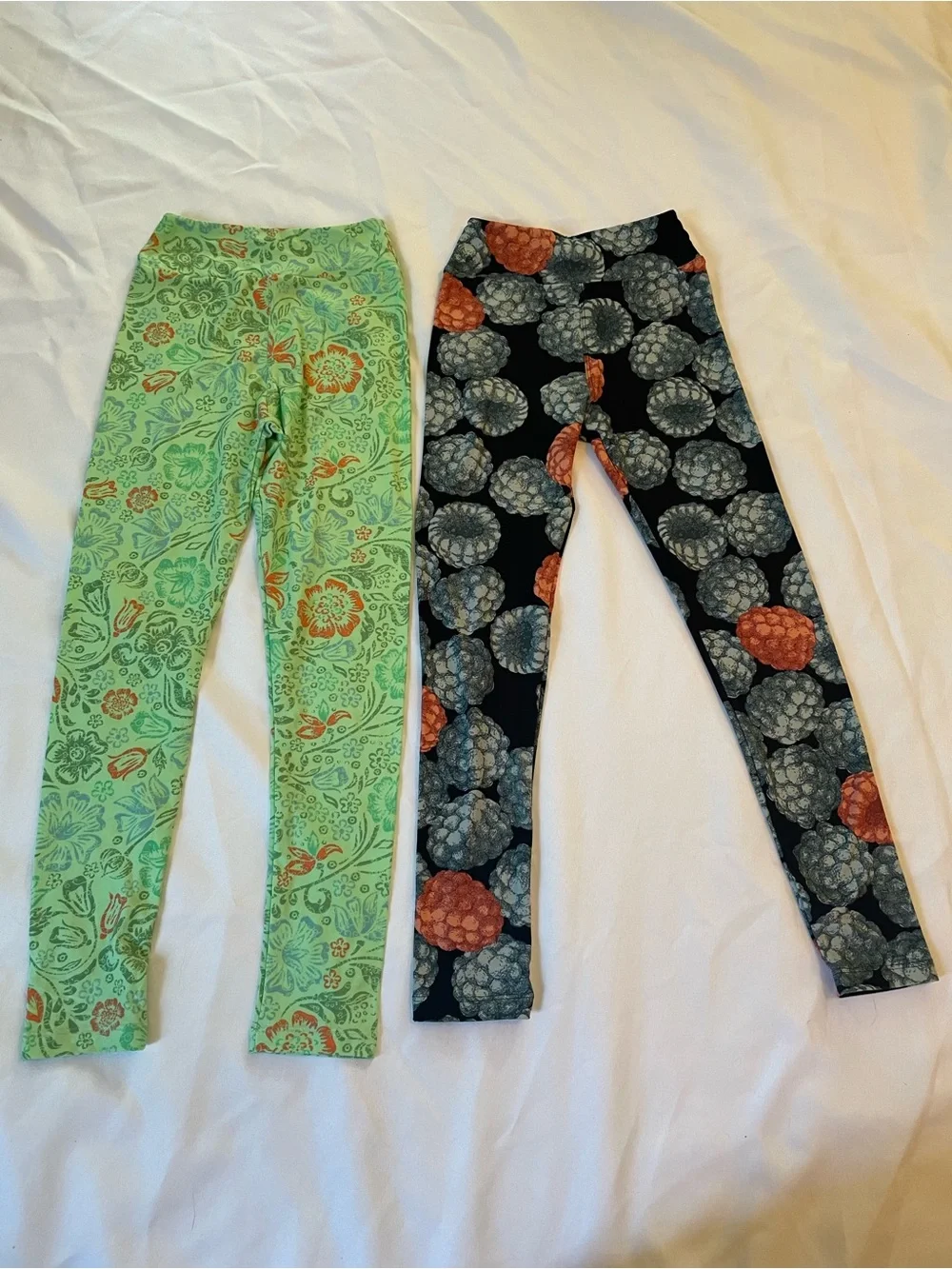 LuLaRoe Kids Leggings 4-set,‎ Various Prints, Two NWOT, Two are NWT, Size Tween
